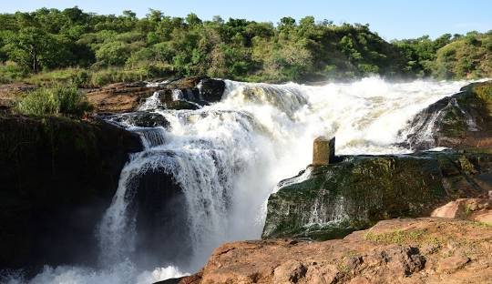 Murchison Falls safari landscape in Uganda