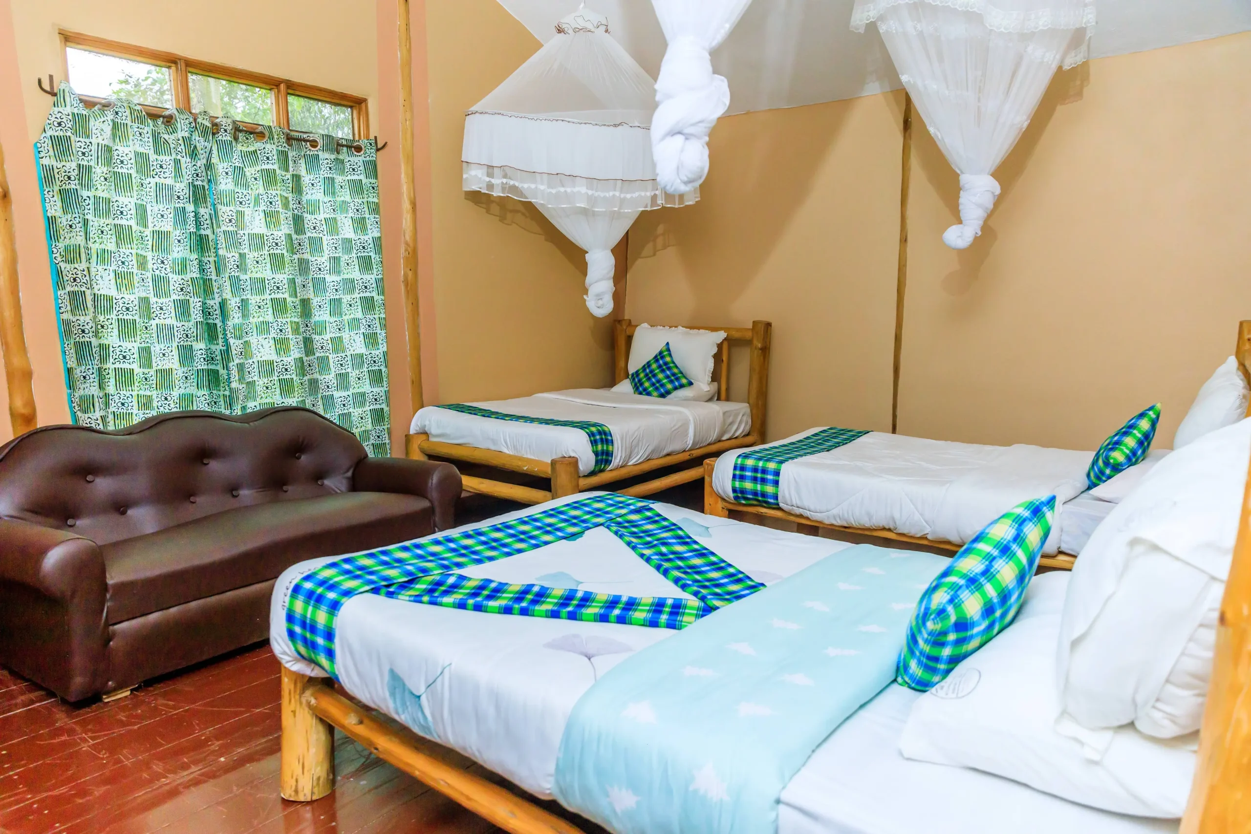 Comfortable room at Rushaga Gorilla Havens Lodge